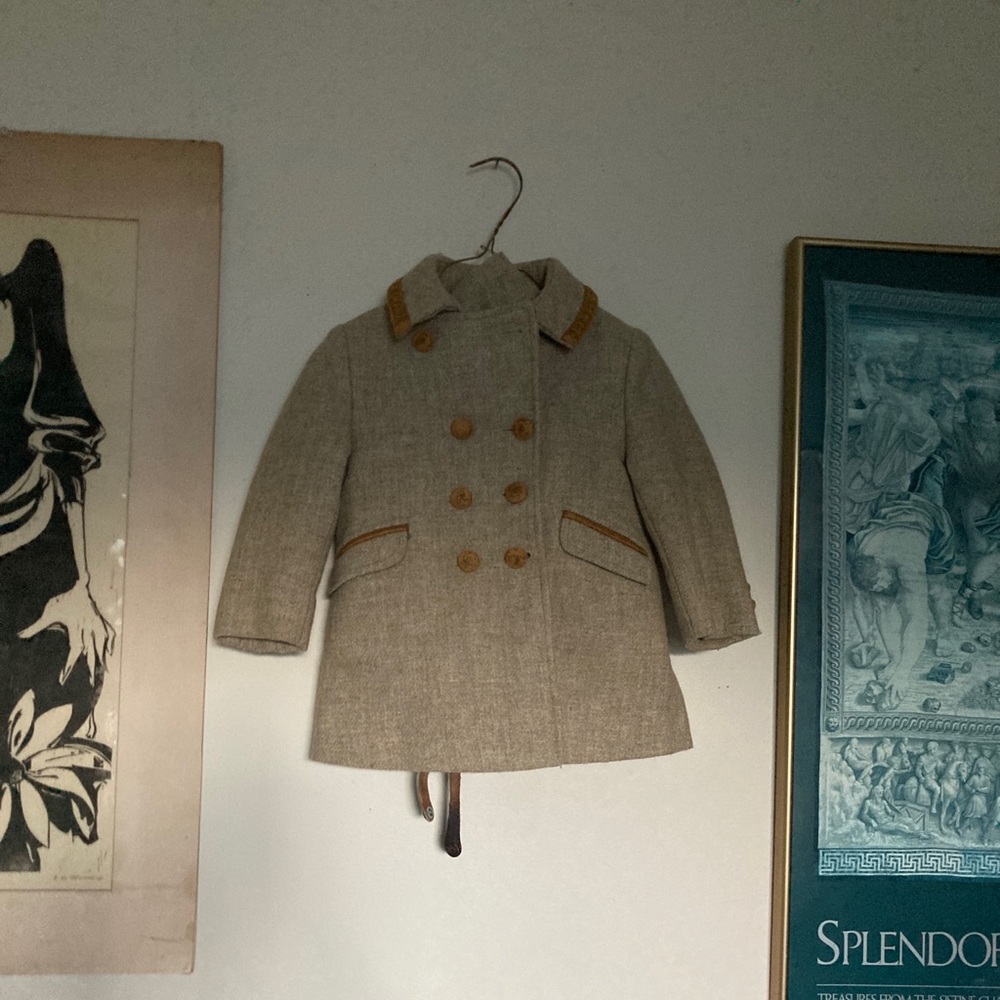 1950s toddlers riding outfit. Hat, overalls and jacket included.